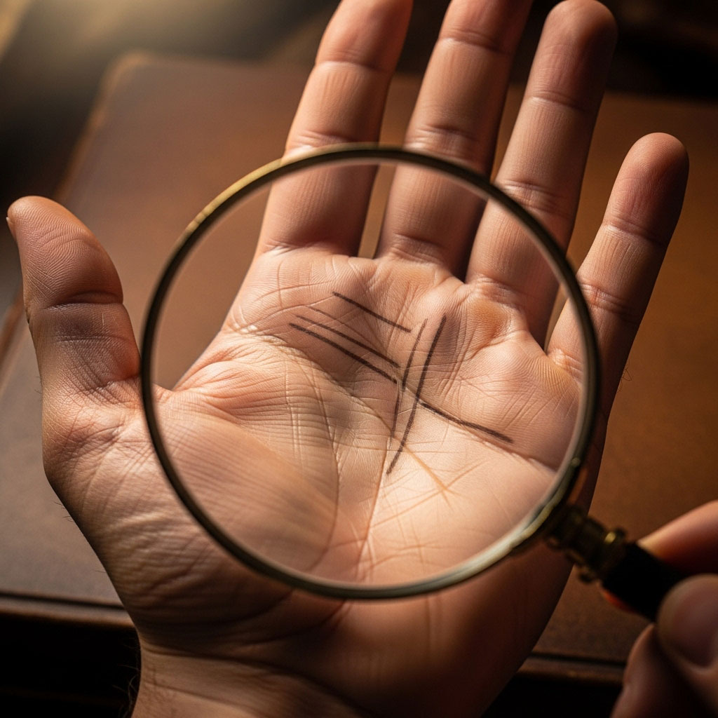 rekha-hand-magnifying